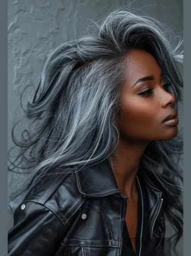 Grey Wigs African American 2025: Salt and Pepper Wavy Monofilament Wigs VS