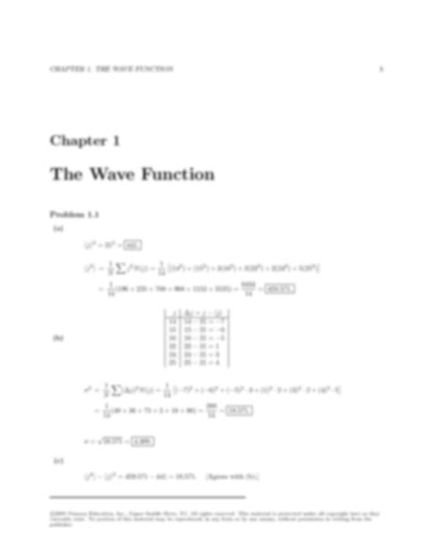 Griffiths Quantum Mechanics Answers PDF