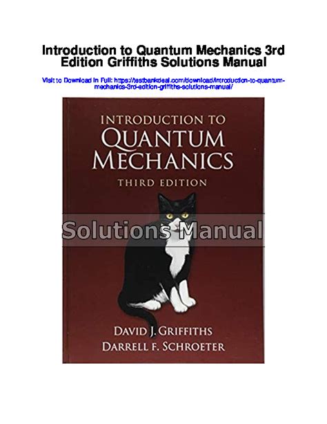 Griffiths Solutions Manual Quantum Mechanics Reader