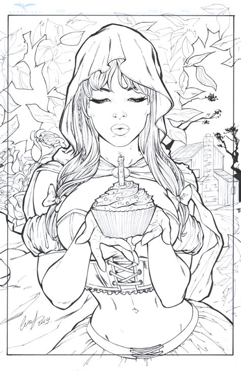 Grimm Fairy Tales Adult Coloring Book Doc