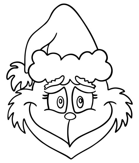 Grinch Face Template
