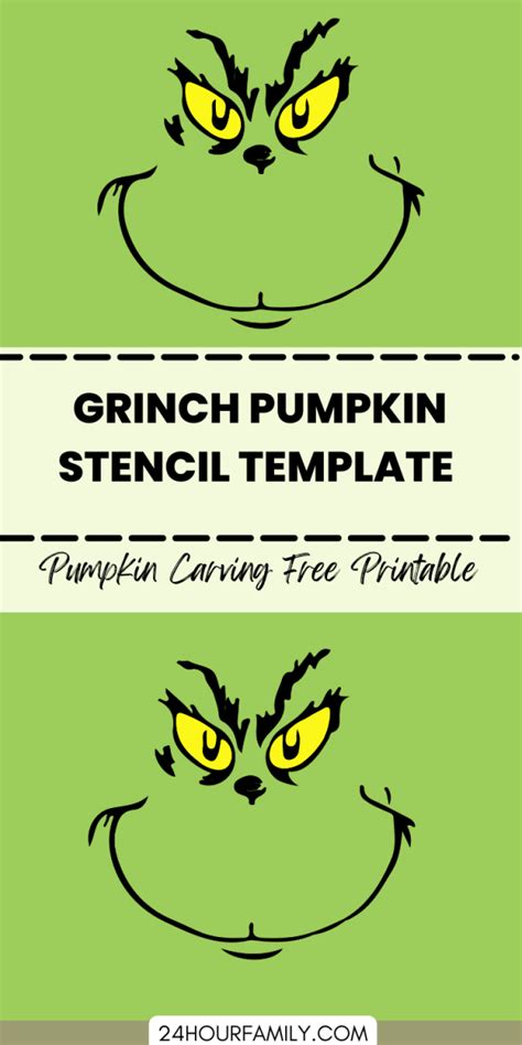 Grinch Pumpkin Carving Templates