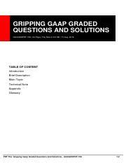 Gripping Gaap 2011 Solutions Reader