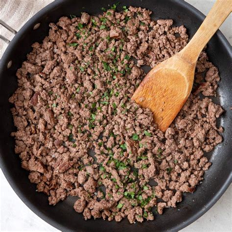 Ground beef: