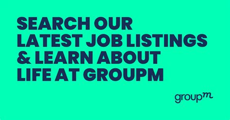 GroupM Jobs: A Comprehensive Guide to Careers in Media and Marketing