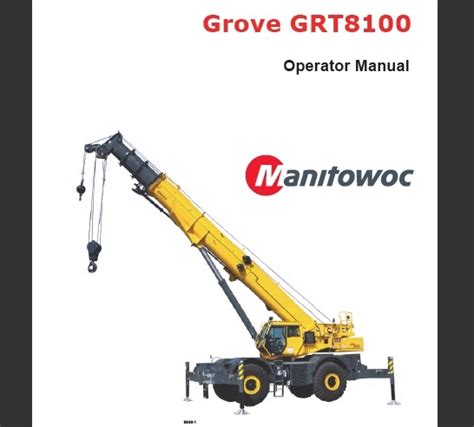 Grove Rough Terrain Crane Operator Manuals Ebook PDF