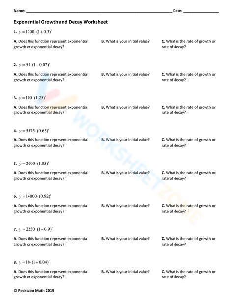 Growth Decay Answers Key Reader