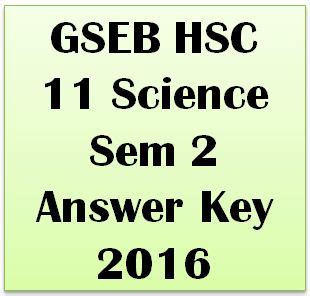 Gseb 11 Science Answer Key PDF