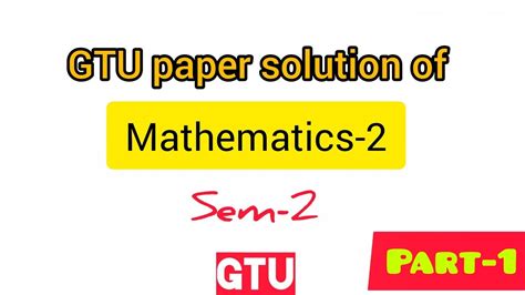 Gtu Easy Paper Solution PDF