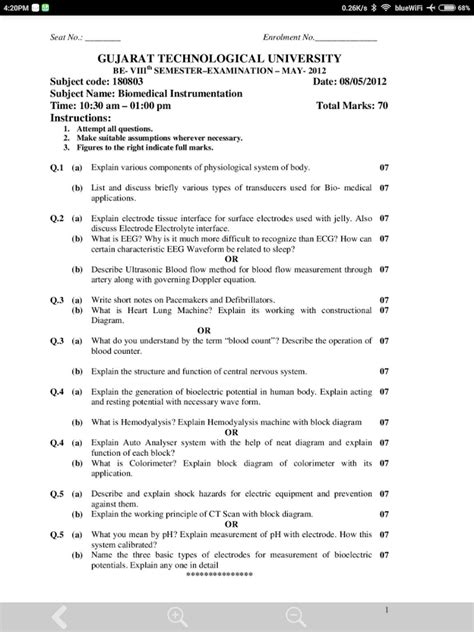Gtu Exam Papers Solution PDF