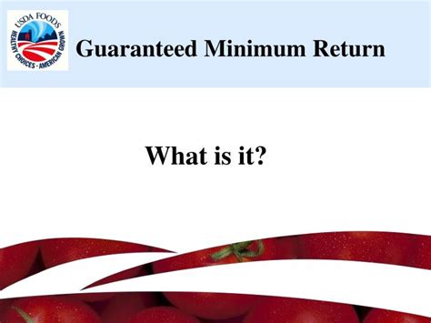 Guaranteed Minimum Return: