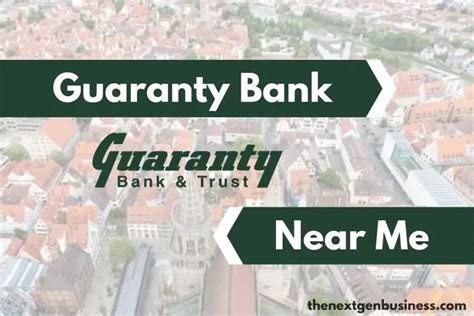 Guaranty Bank ATM Locations: A Nationwide Network