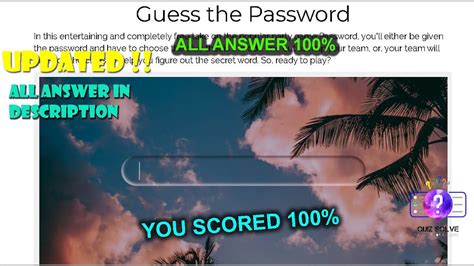 Guess The Password Answers Epub