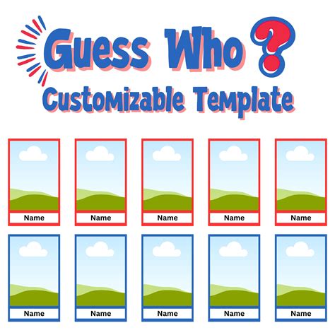 Guess Who Templates