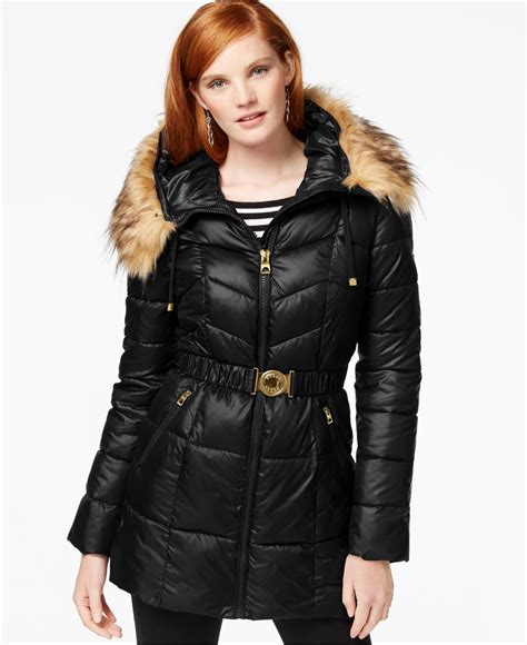 Guess puffer coats for women