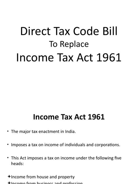 Guide to Standing Committee Report on Direct Taxes Code Bill Doc