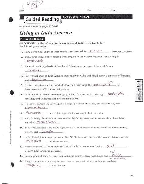 Guided Activity 10 1 Answers PDF
