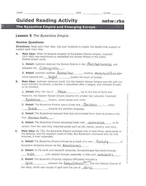 Guided And Review Answers For Section 5 PDF