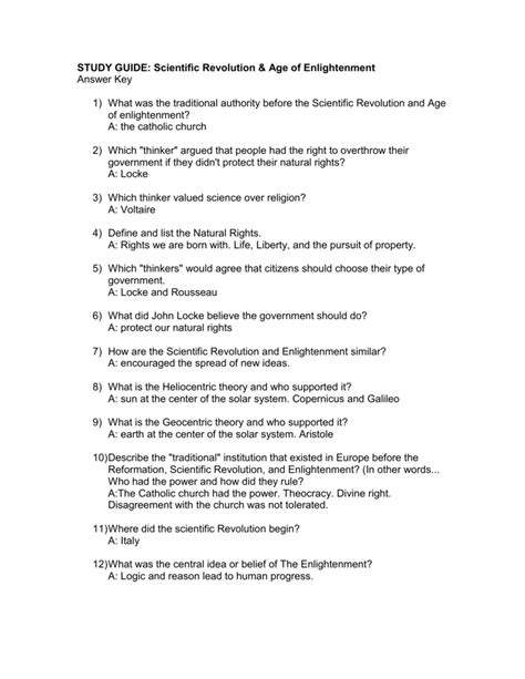 Guided Answer Key Enlightenment And Revolution PDF
