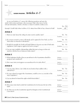 Guided Reading Preamble And Article 1 Answers Reader