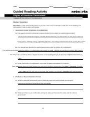 Guided Reading Review Work Answers American Government Doc