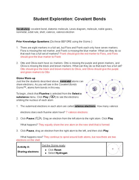 Guided Study Covalent Bonds Answer Key Epub