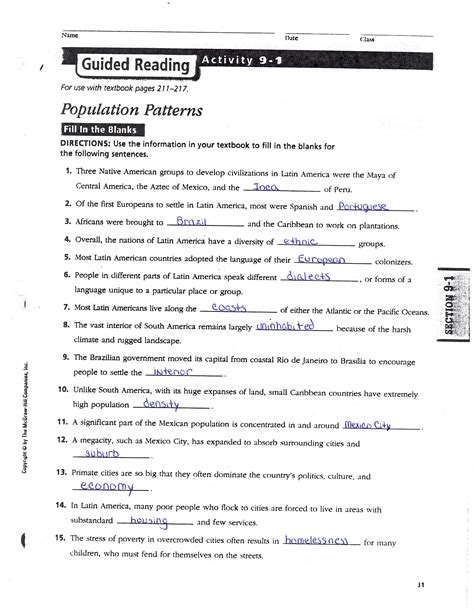 Guided Work Section 3 Answers History Doc