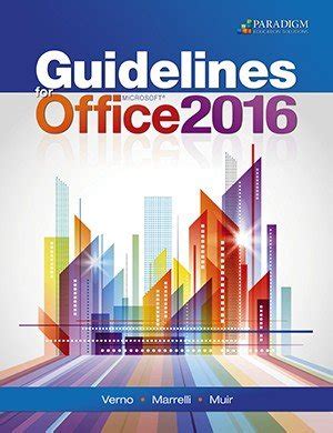 Guidelines for Microsoft Office 2016 Workbook Epub