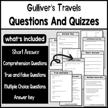 Gulliver Travels Questions With Answer Key Epub