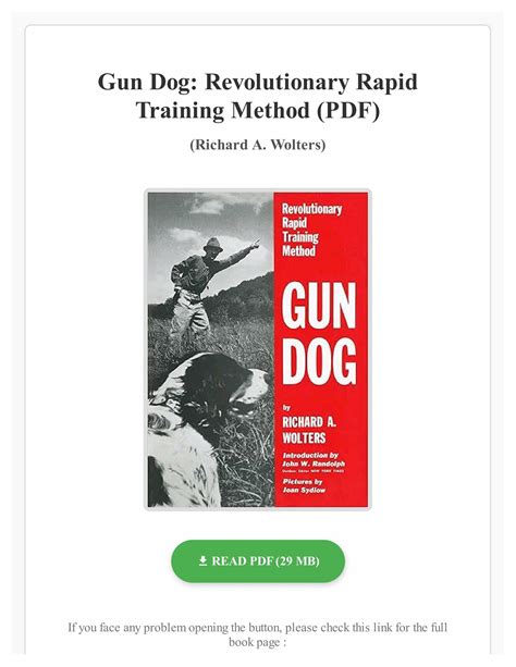 Gun Dog Revolutionary Rapid Training Method Epub