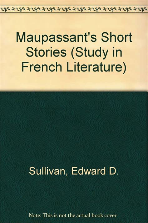 Guy De Maupassant Studies in French Literature PDF