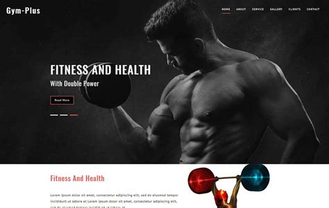 Gym Website Templates