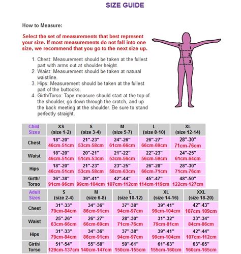 Gymnastics Barrel Size Chart