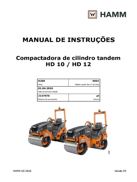 HAMM HD12 OPERATOR MANUAL Ebook PDF