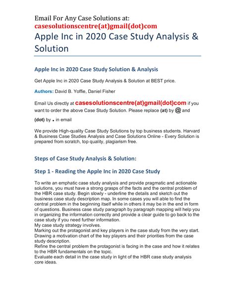 HARVARD CASE STUDY SOLUTION Ebook Epub