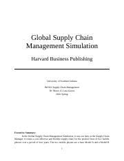 HARVARD GLOBAL SUPPLY CHAIN SIMULATION SOLUTIONS Ebook Reader