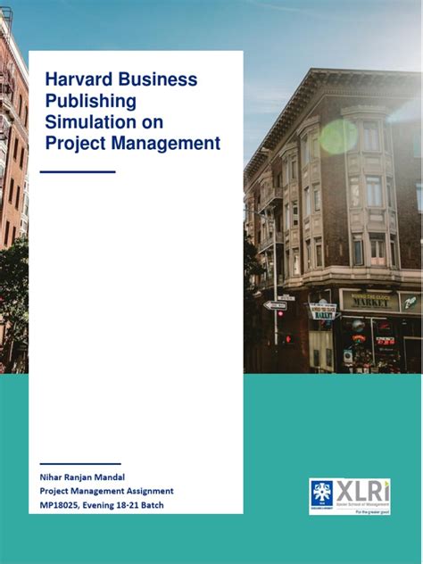 HARVARD PROJECT MANAGEMENT SIMULATION SOLUTION Ebook Kindle Editon