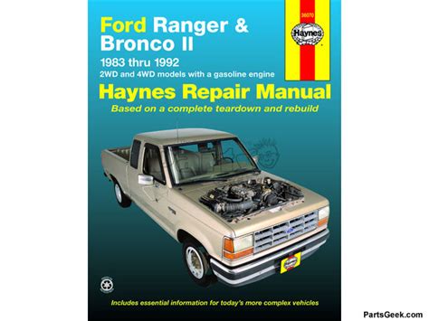 HAYNES REPAIR MANUAL FORD BRONCO II 1988 4X4 AUTOMATIC Ebook Epub