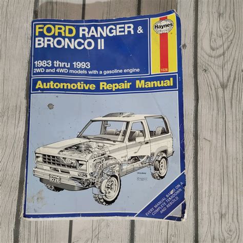 HAYNES REPAIR MANUAL FORD BRONCO II 1988 4X4 AUTOMATIC Ebook Epub