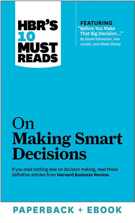 HBR.s.10.Must.Reads.on.Making.Smart.Decisions Ebook Epub