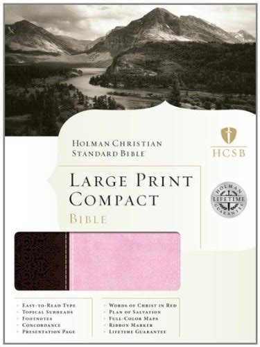 HCSB Large Print Compact Bible (Chocolate/Pink Duotone) PDF