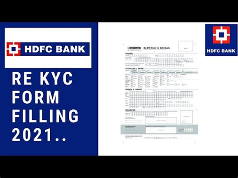 HDFC Re KYC Form: A Comprehensive Guide for Seamless KYC Verification