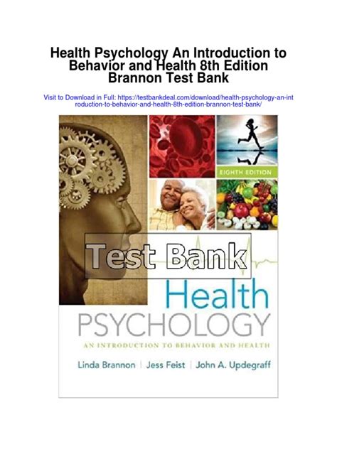 HEALTH PSYCHOLOGY BRANNON 8TH EDITION Ebook Kindle Editon