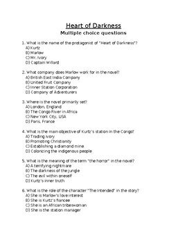 HEART OF DARKNESS MULTIPLE CHOICE ANSWERS Ebook Doc