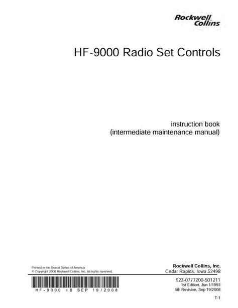 HF 9000 COLLINS INSTALLATION MANUAL Ebook Kindle Editon