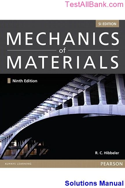 HIBBELER MECHANICS OF MATERIALS 9TH EDITION SOLUTIONS Ebook PDF