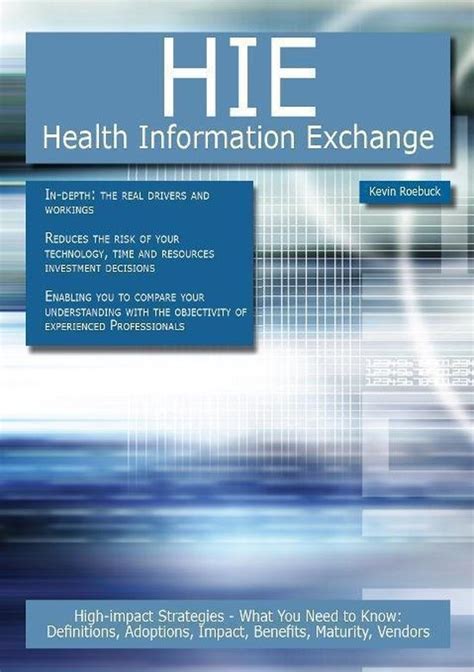 HIE - Health Information Exchange High-Impact Strategies - What You Need to Know : Definitions Reader