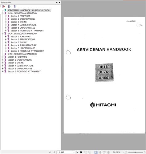 HITACHI EXCAVATOR SERVICE MANUAL PDF Ebook Kindle Editon