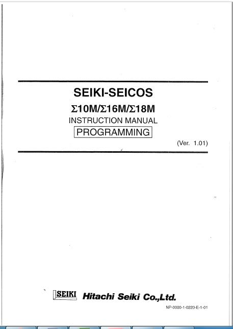 HITACHI SEIKI SEICOS MANUAL Ebook Epub