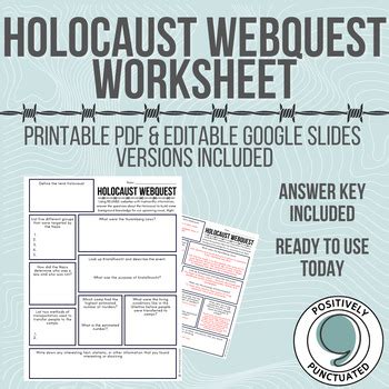 HOLOCAUST WEBQUEST ANSWER KEY Ebook Kindle Editon